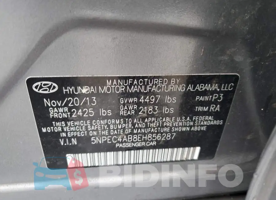 5NPEC4AB8EH856287 Photo# 12