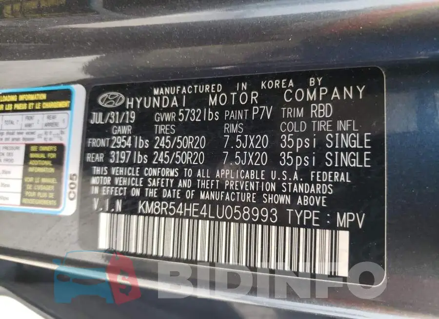 KM8R54HE4LU058993 Photo# 13