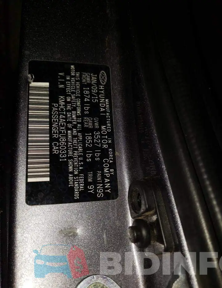 KMHCT4AEXFU860331 Photo# 12