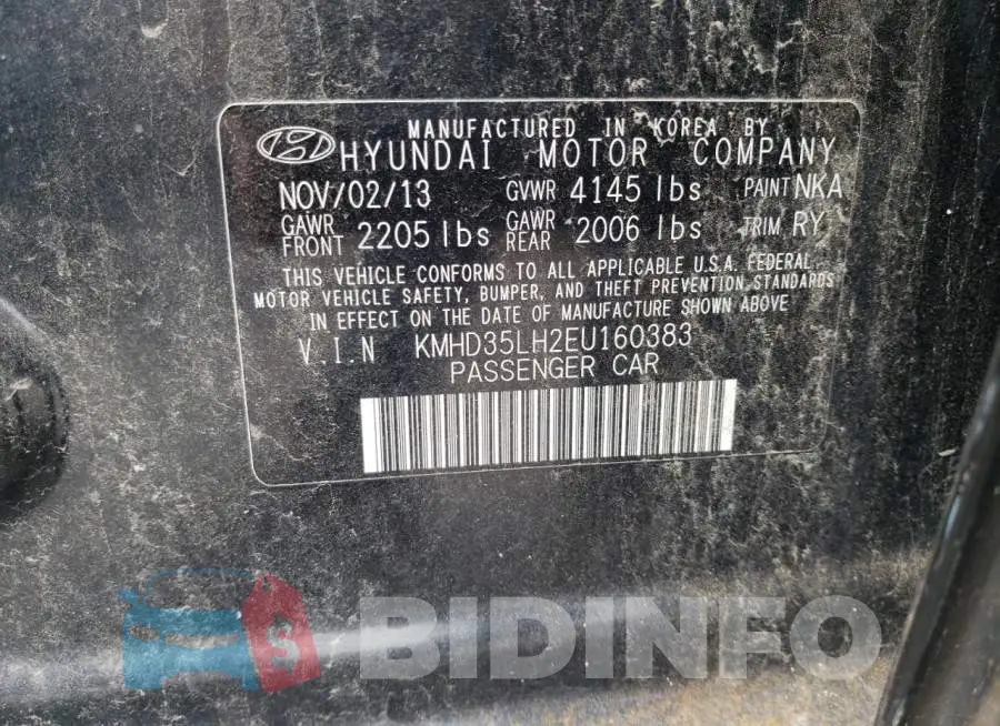 KMHD35LH2EU160383 Photo# 12