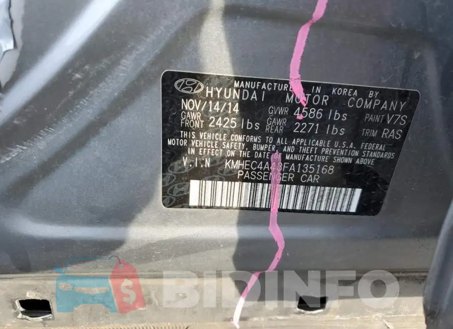 KMHEC4A43FA135168 Photo# 12