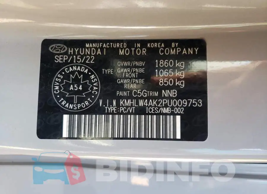 KMHLW4AK2PU009753 Photo# 12