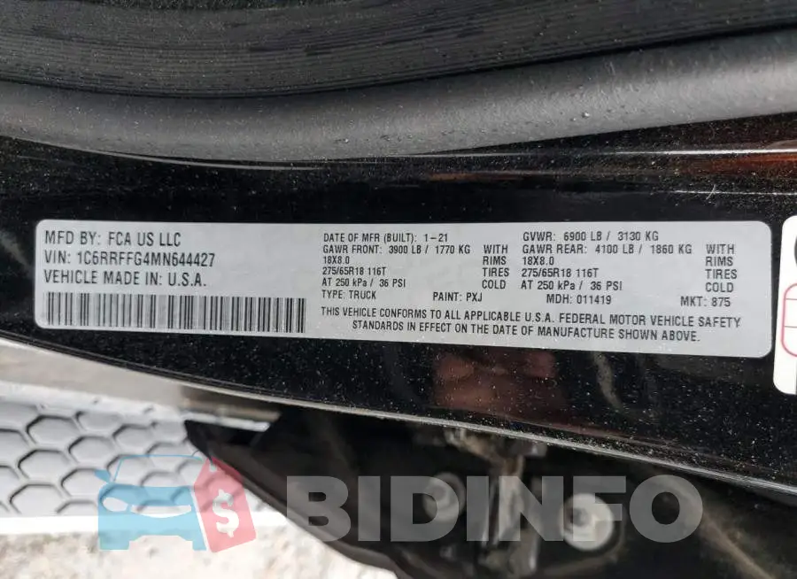 1C6RRFFG4MN644427 Photo# 13