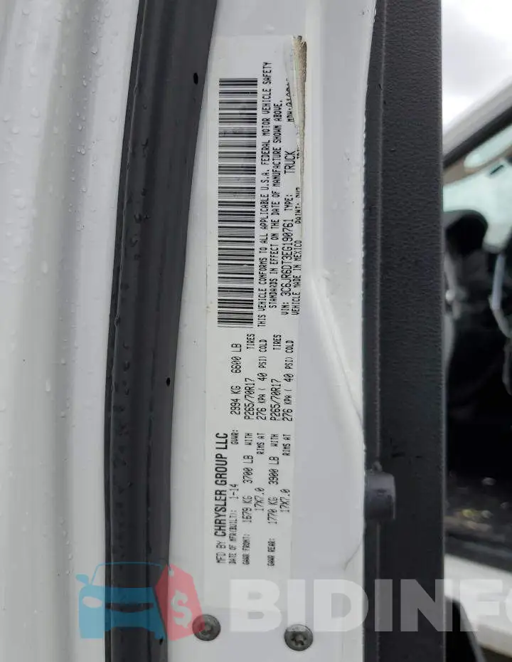 3C6JR6DT3EG190761 Photo# 13