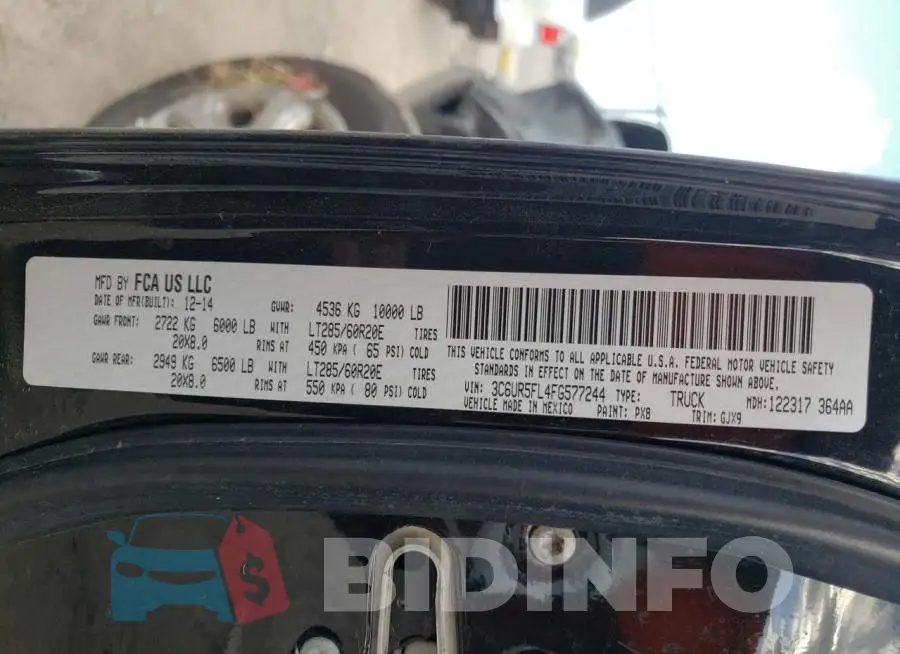 3C6UR5FL4FG577244 Photo# 12