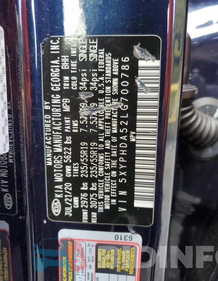 5XYPHDA52LG700786 Photo# 13