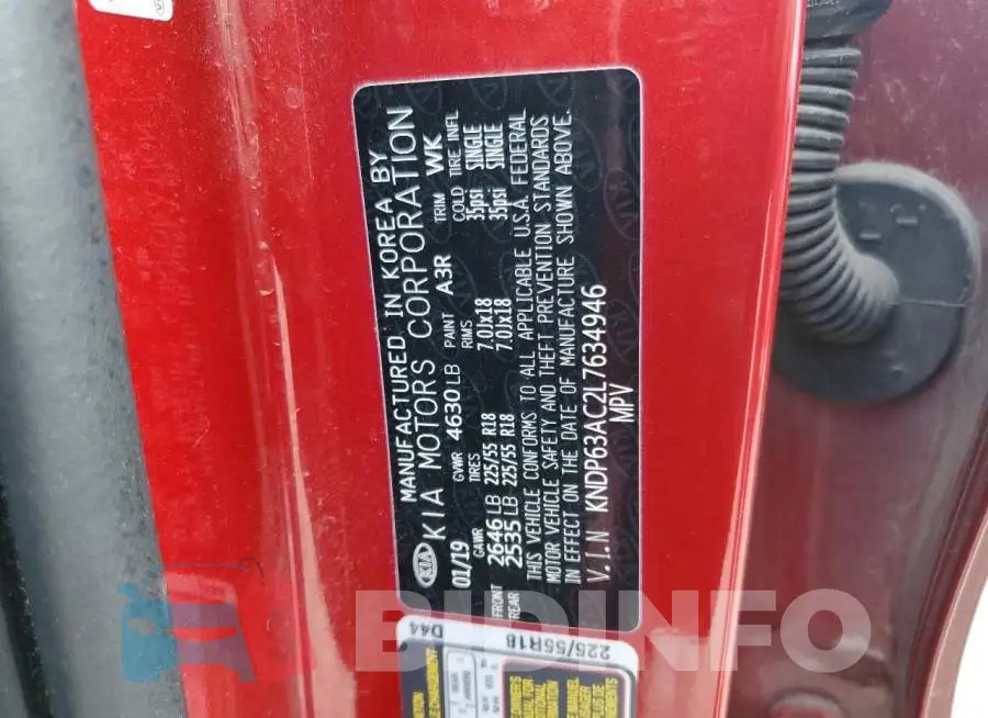KNDP63AC2L7634946 Photo# 13