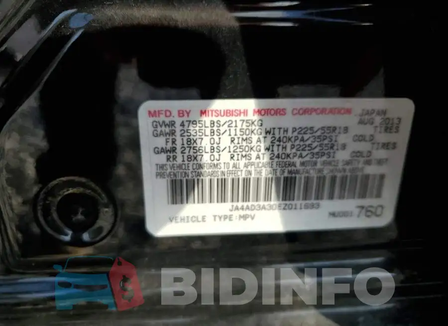 JA4AD3A30EZ011693 Photo# 12