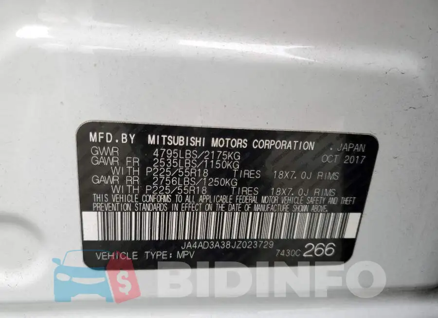 JA4AD3A38JZ023729 Photo# 13