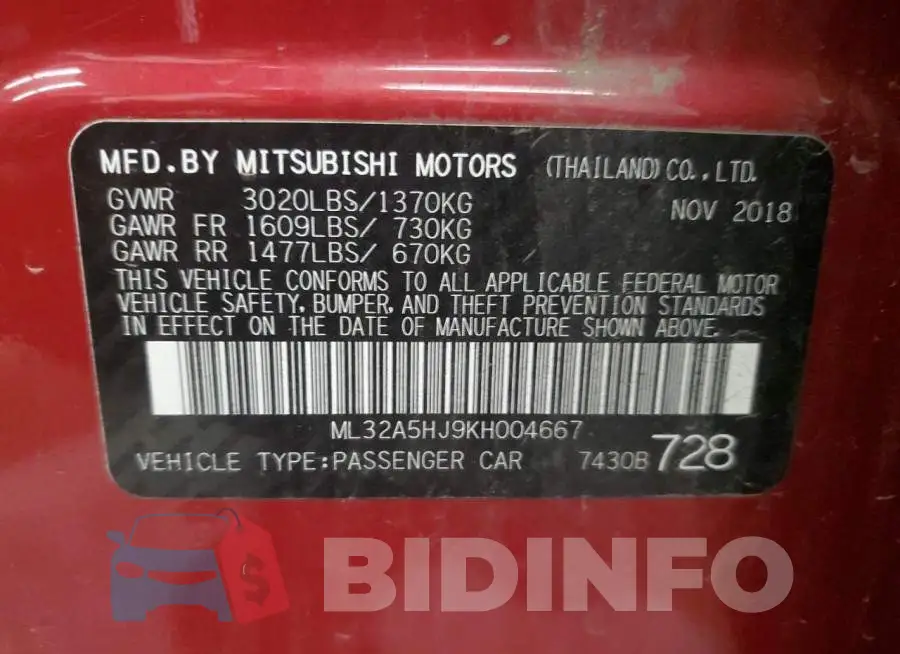 ML32A5HJ9KH004667 Photo# 12