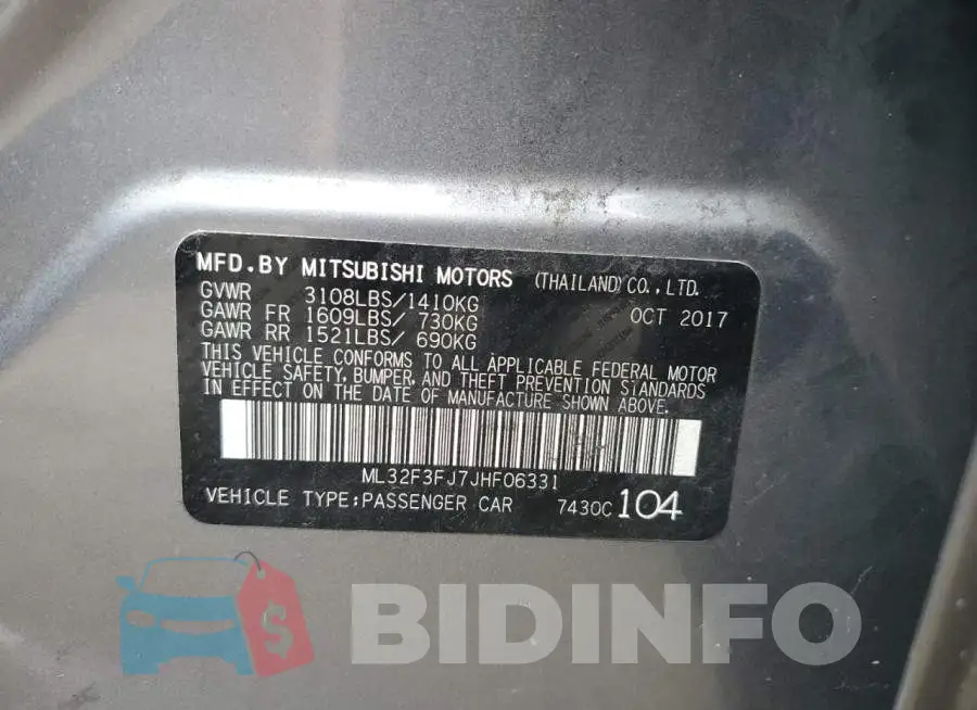 ML32F3FJ7JHF06331 Photo# 12