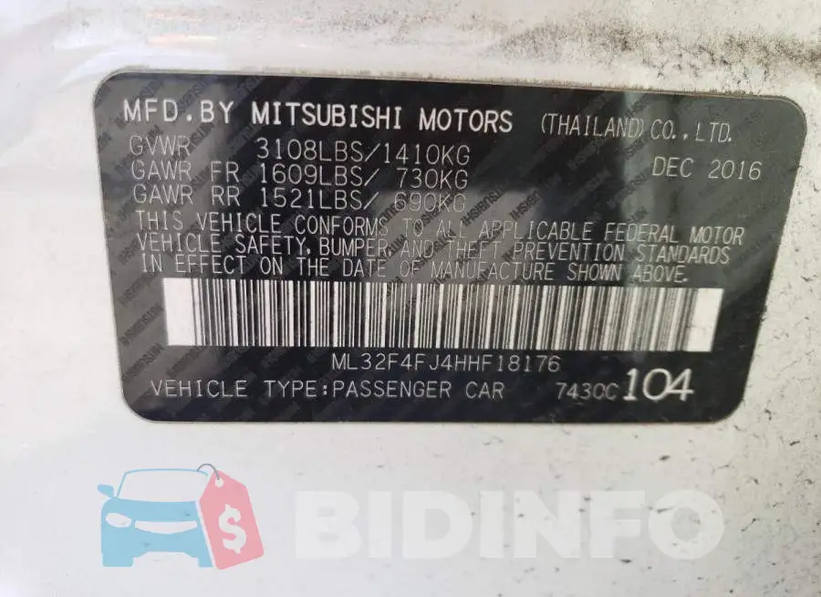 ML32F4FJ4HHF18176 Photo# 13