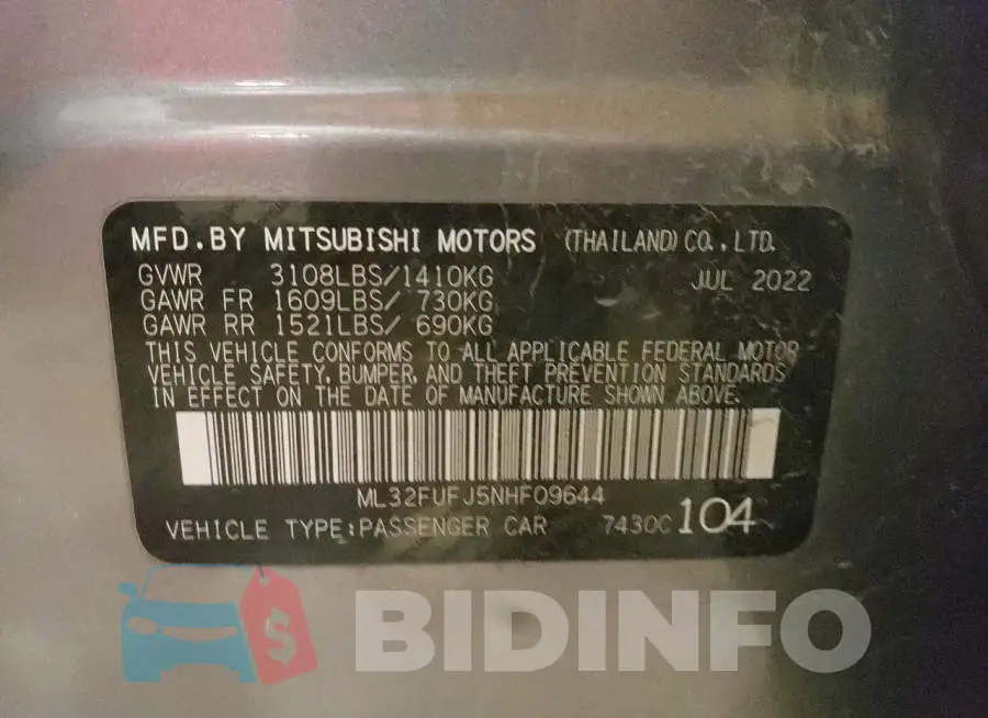 ML32FUFJ5NHF09644 Photo# 12