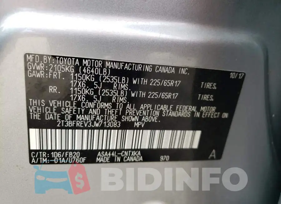 2T3BFREV3JW713083 Photo# 14