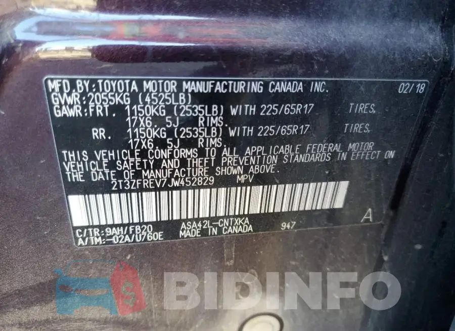 2T3ZFREV7JW452829 Photo# 13