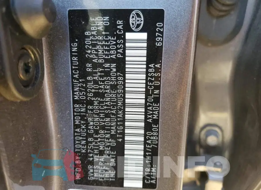 4T1G11AK2MU590987 Photo# 13