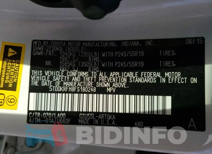 5TDDKRFH8FS180248 Photo# 13