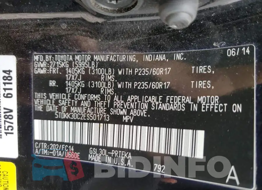 5TDKK3DC2ES501713 Photo# 13