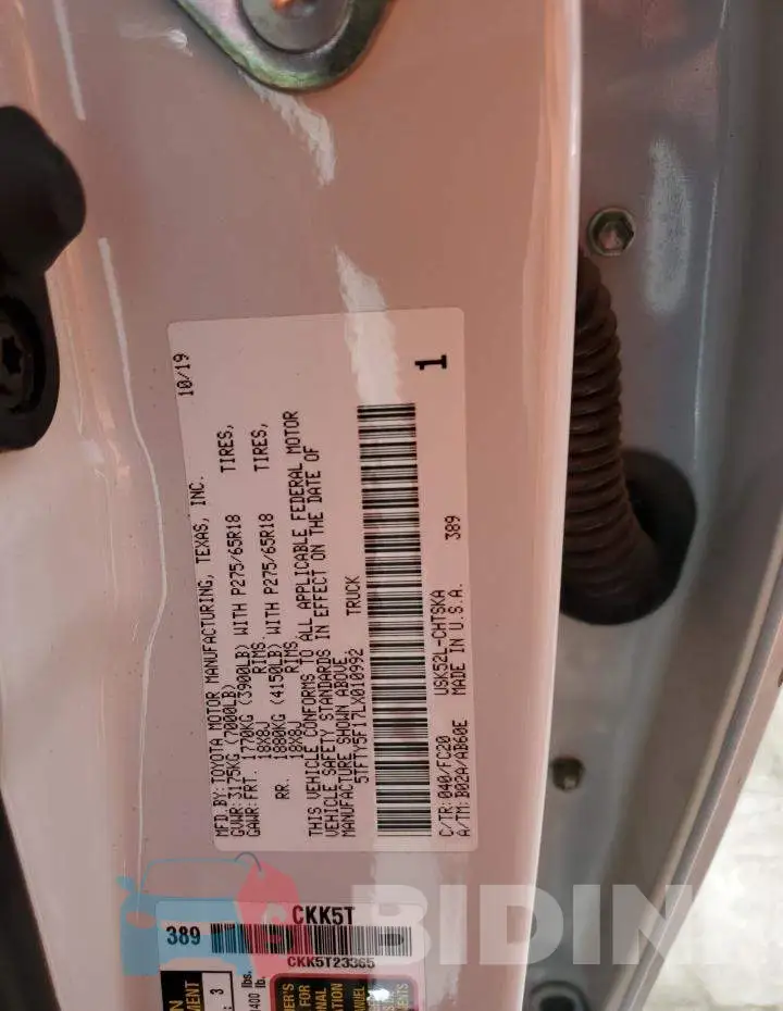 5TFTY5F17LX010992 Photo# 12