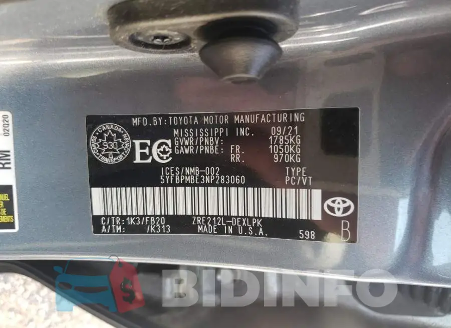 5YFBPMBE3NP283060 Photo# 12