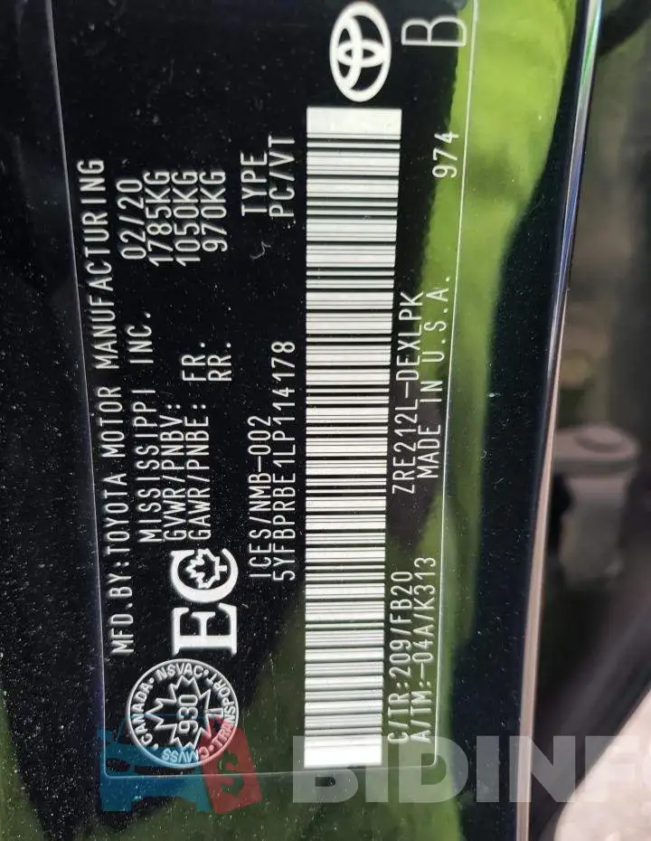 5YFBPRBE1LP114178 Photo# 13