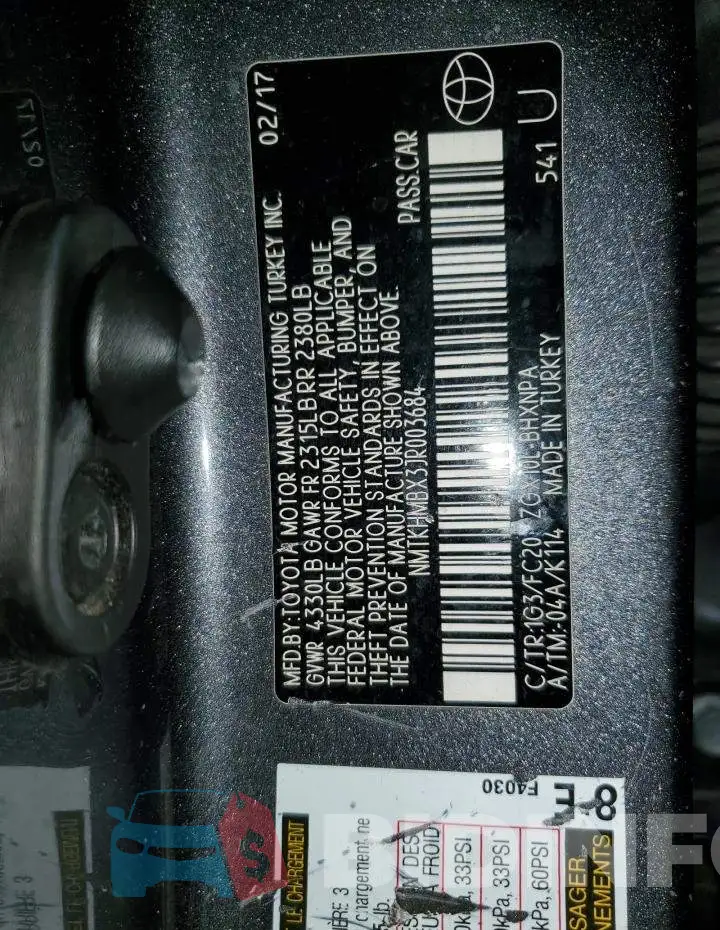 NMTKHMBX3JR003684 Photo# 12