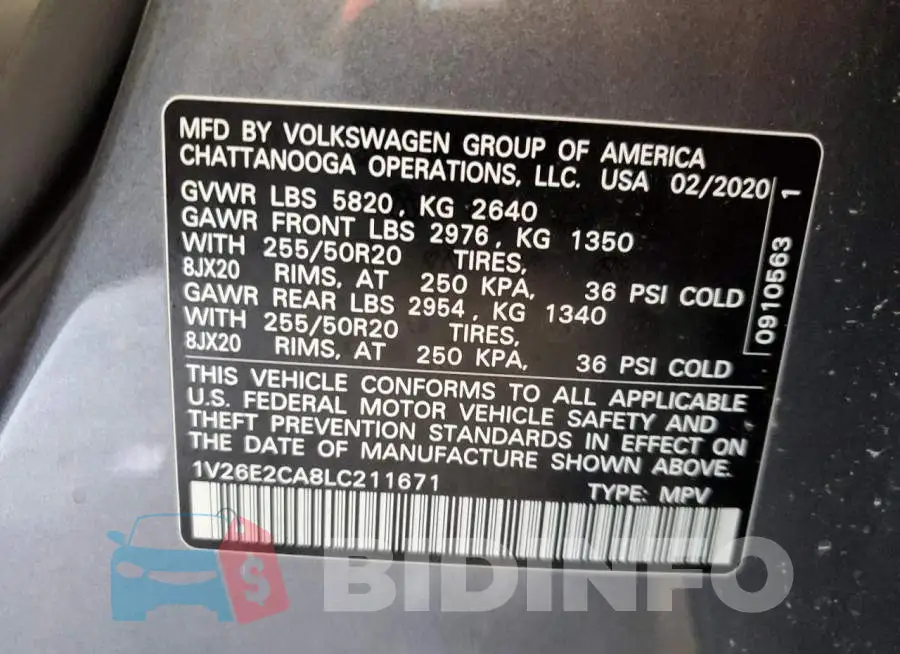1V26E2CA8LC211671 Photo# 13