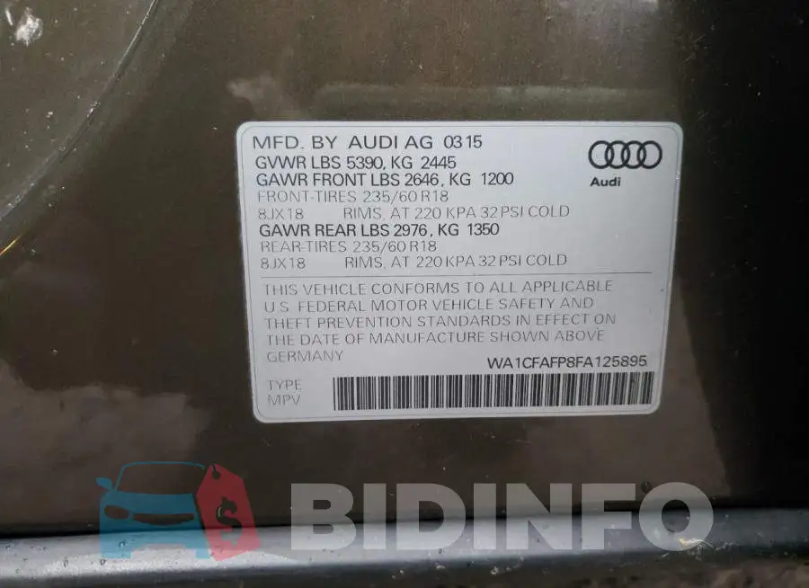 WA1CFAFP8FA125895 Photo# 13