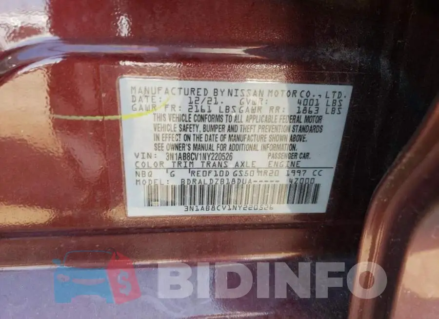 3N1AB8CV1NY220526 Photo# 12