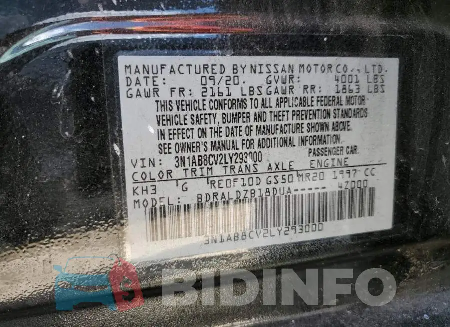 3N1AB8CV2LY293000 Photo# 12