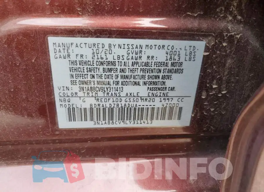 3N1AB8CV9LY311413 Photo# 12