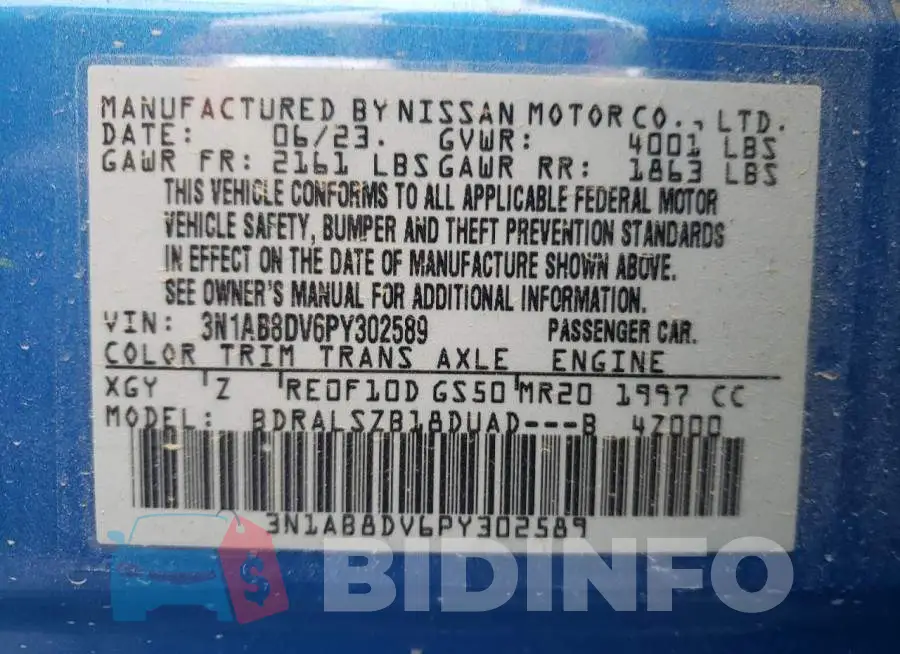 3N1AB8DV6PY302589 Photo# 13