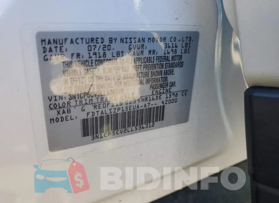 3N1CP5CV2LL536312 Photo# 12