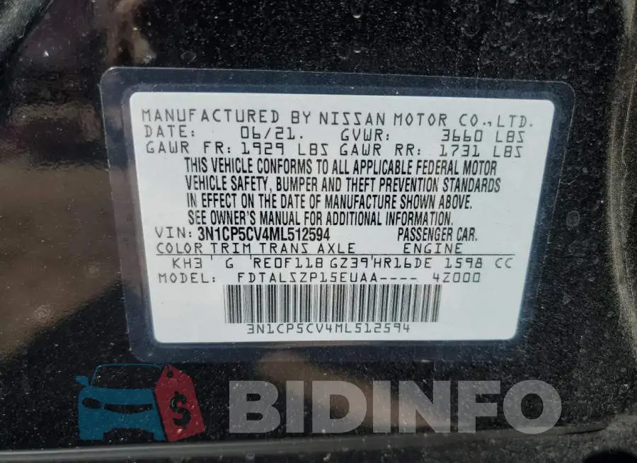 3N1CP5CV4ML512594 Photo# 14