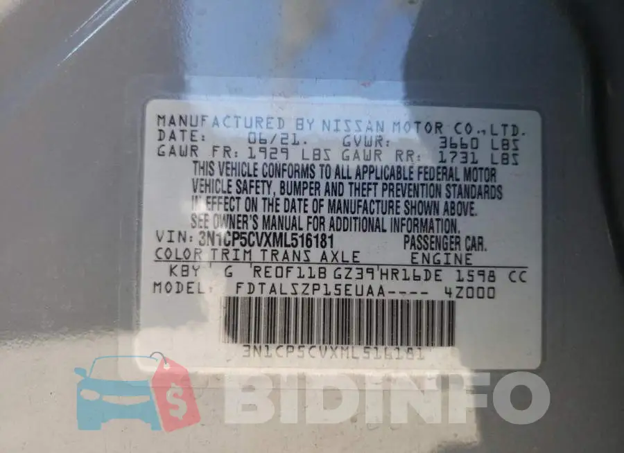 3N1CP5CVXML516181 Photo# 12