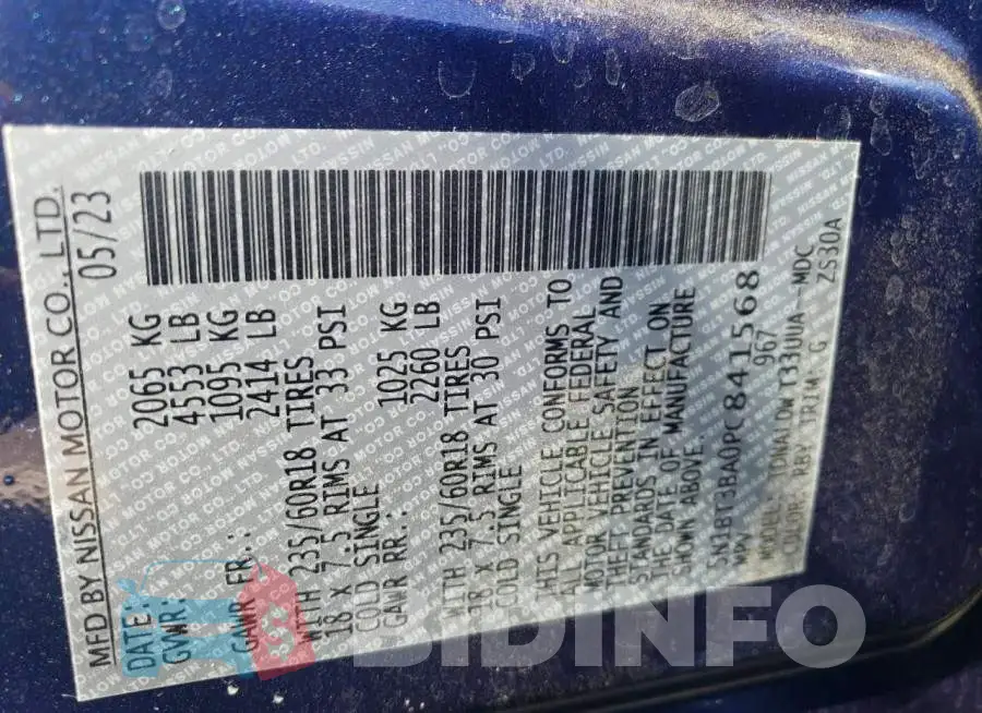 5N1BT3BA0PC841568 Photo# 13