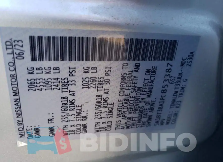 5N1BT3BA1PC853387 Photo# 13