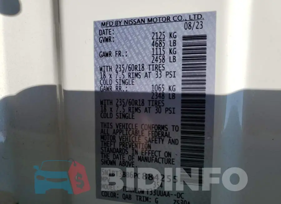 5N1BT3BB6PC884255 Photo# 12