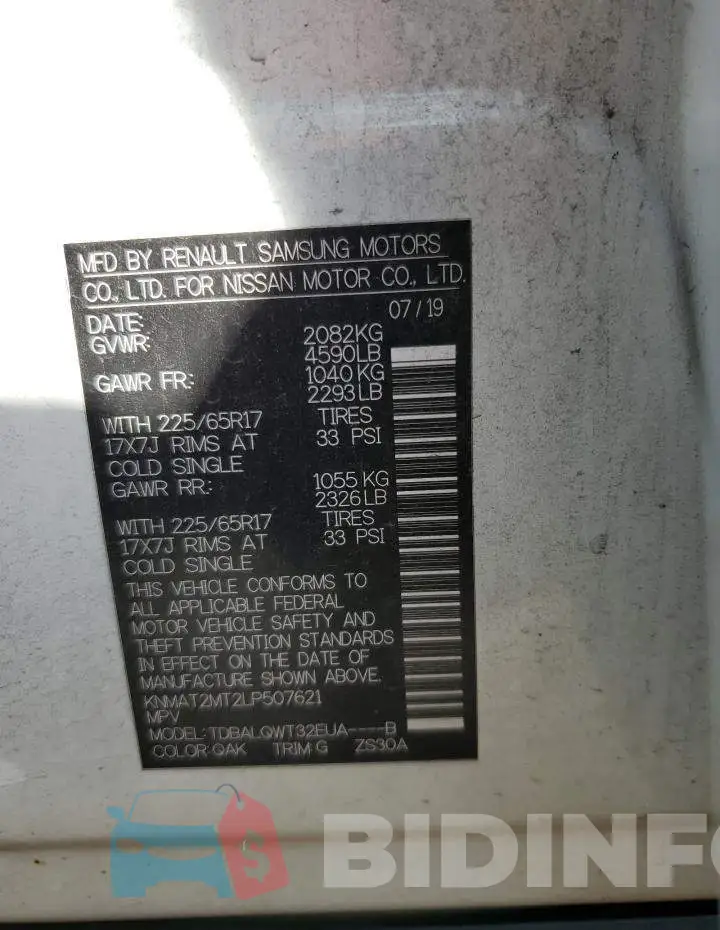KNMAT2MT2LP507621 Photo# 12