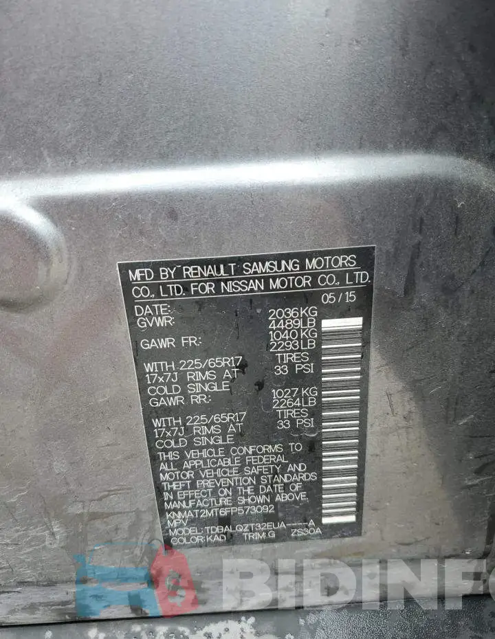 KNMAT2MT6FP573092 Photo# 13