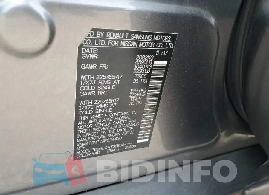 KNMAT2MT7JP524430 Photo# 12