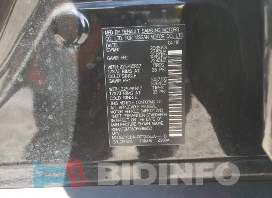 KNMAT2MT8GP686950 Photo# 14