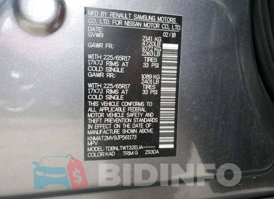 KNMAT2MV9JP561173 Photo# 12