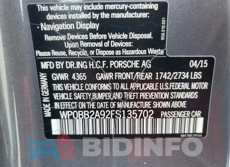 WP0BB2A92FS135702 Photo# 12