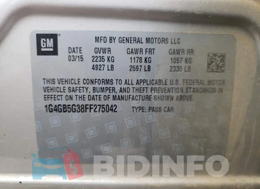 1G4GB5G38FF275042 Photo# 12