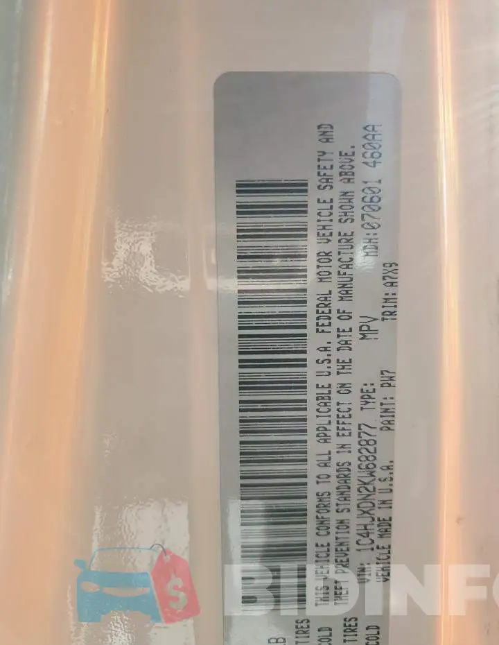 1C4HJXDN2KW682877 Photo# 13