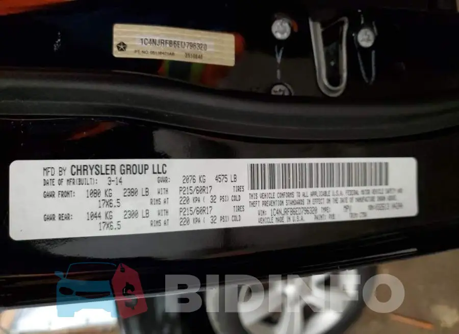 1C4NJRFB6ED796320 Photo# 13
