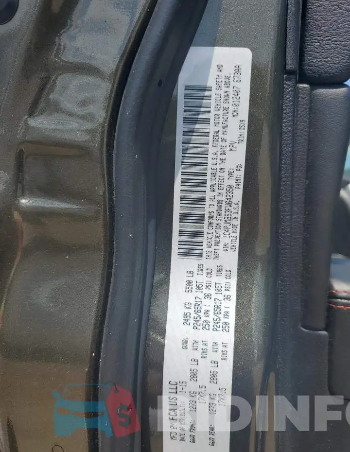 1C4PJMBS3FW642350 Photo# 13