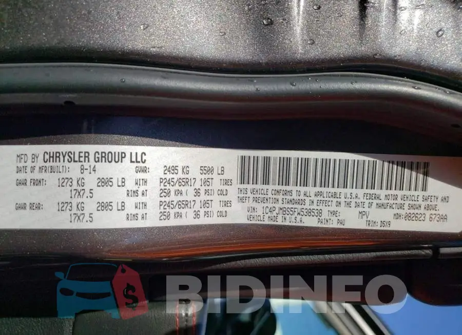 1C4PJMBS5FW538538 Photo# 13
