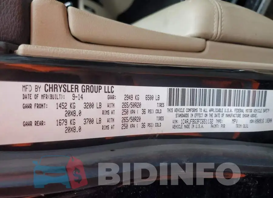 1C4RJFBG3FC651132 Photo# 13